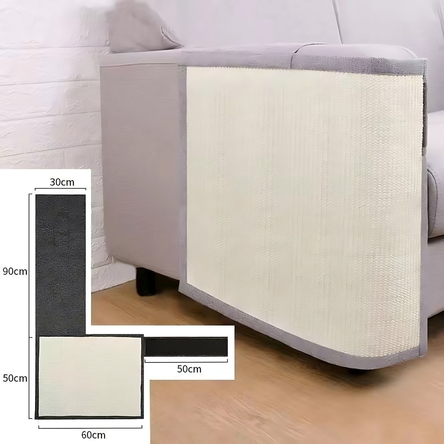 Cat Scratch Sofa Protector Left Side