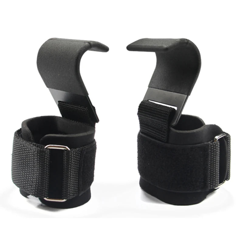 Weightlifting Hooks with Wrist Straps