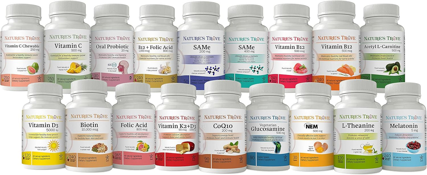 L-Theanine 200mg by Nature's Trove - 120 Vegetarian Capsules