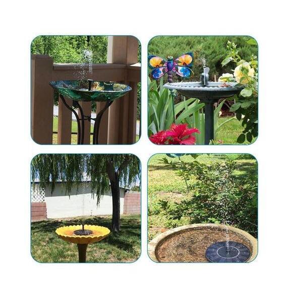 Solar Water Mercury Garden Miniature Floating Fountain