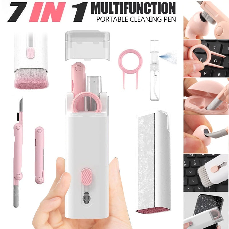 Multifunctional Bluetooth-compatible Headset Cleaning Pen Set Keyboard Cleaner Cleaning Tools Cleaner Keycap Puller Kit